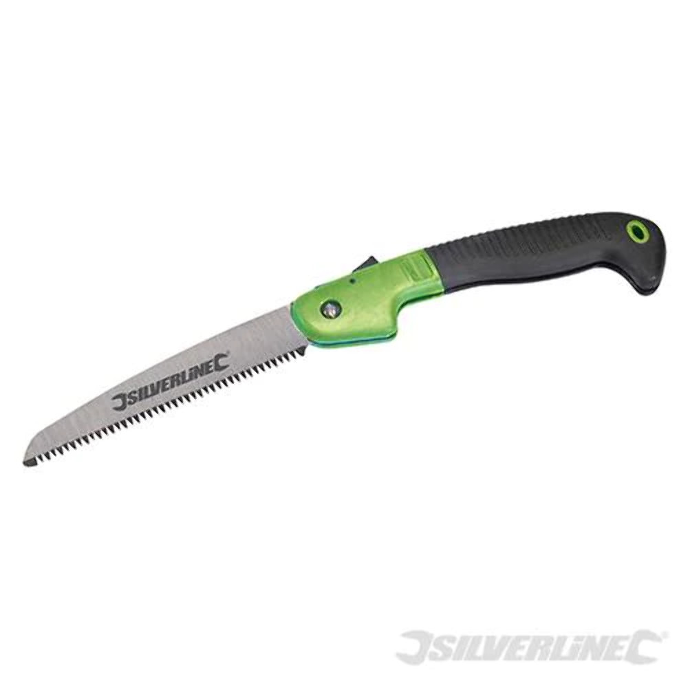 Silverline 180mm Blade Triple Action Folding Pruning Saw