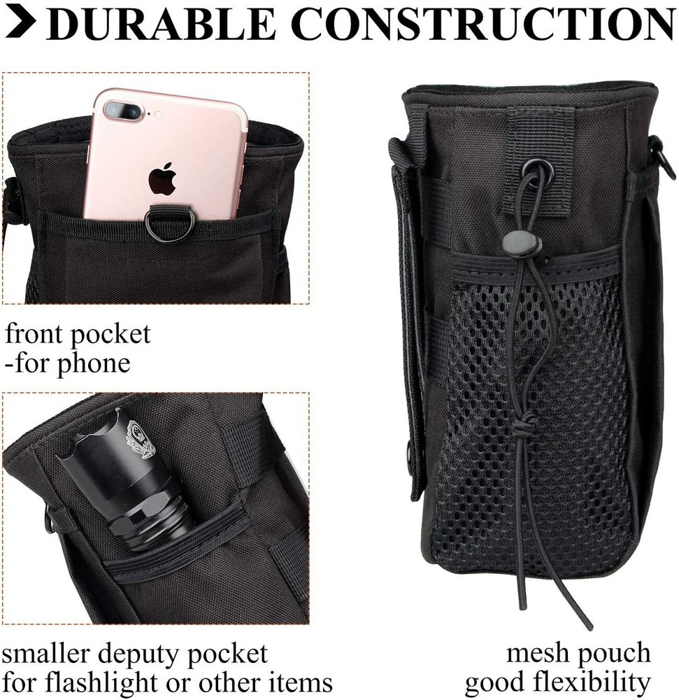 Tactical Molle Drawstring Mags Dump Pouch Shotgun Shell Holder Tool Belt Bag