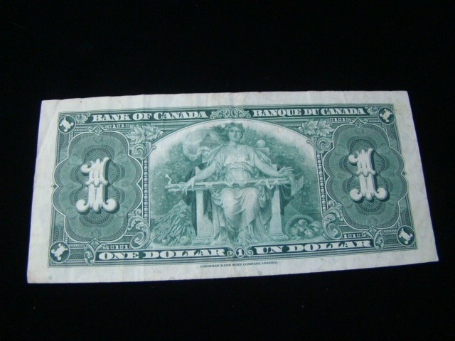 Canada 1937 1 Dollar Banknote VF Pick#58e 50201