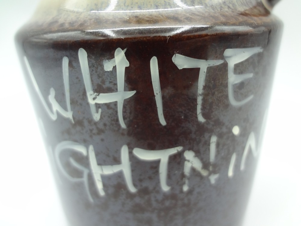 White Lightning - Stoneware Jug - Japan Vintage Empty