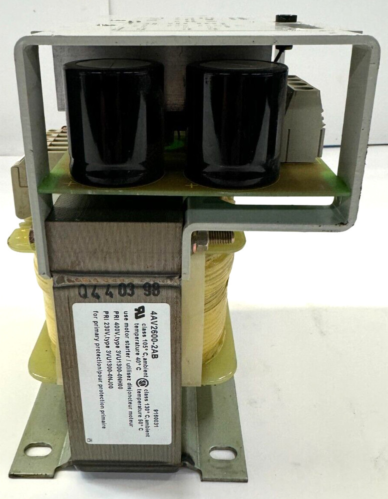 SIEMENS TRANSFORMER/POWER SUPPLY 4AV2600-2AB