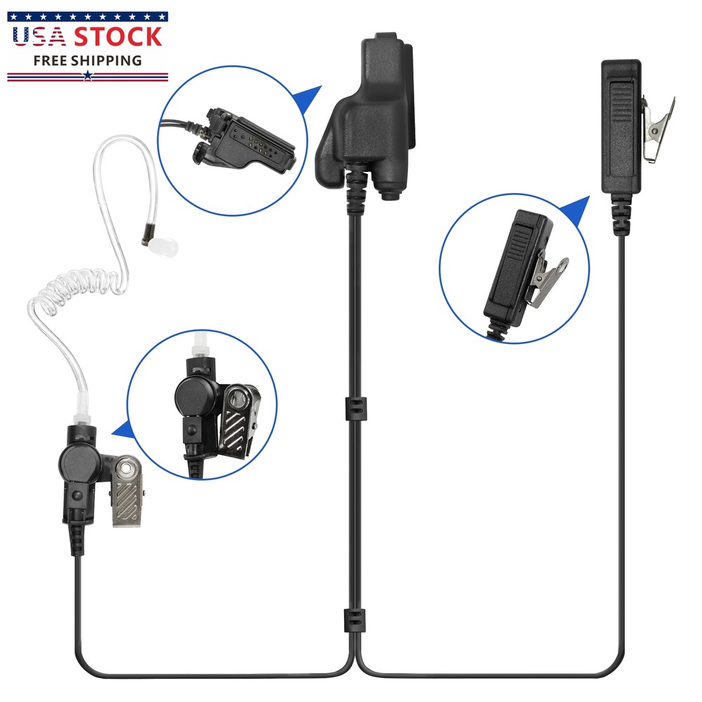 XTS2500 Earpiece Headset Mic is Compatible with  XTS1500 XTS5000 HT1000  MTS2000
