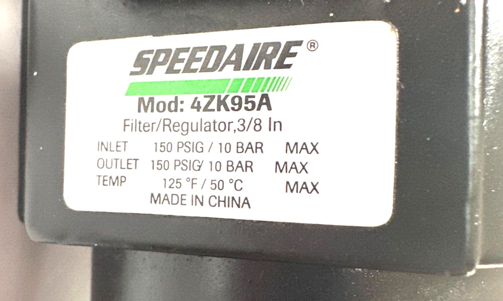 SPEEDAIRE FILTER/REGULATOR/LUBRICATOR