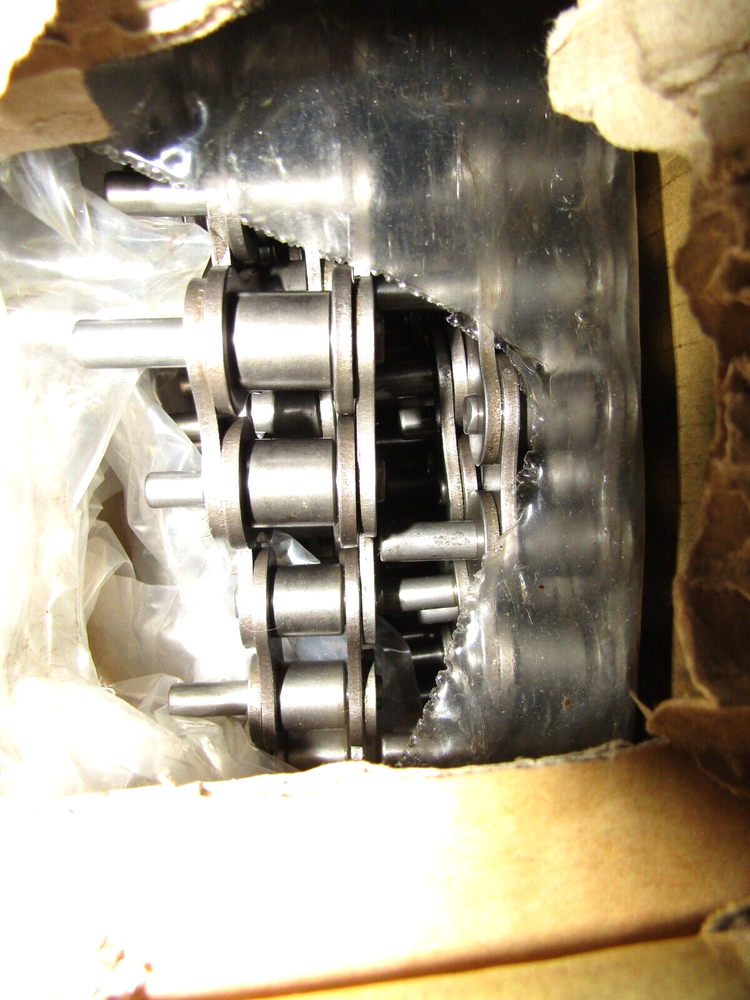 #80-D1-E2LP (2) 10ft Sections Attachment Roller Chain Attch Pin Every 2nd Link