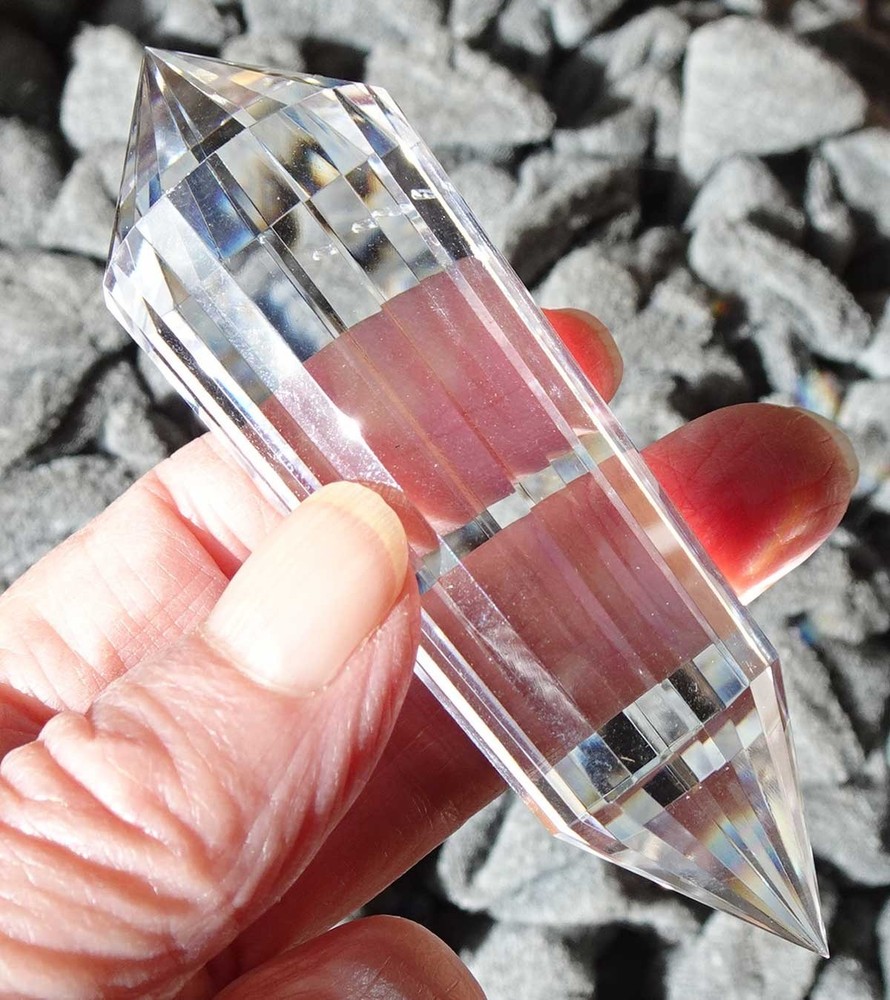 Clear Quartz Vogel 24-sided Crystal - v505
