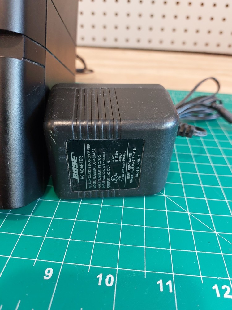 Bose MediaMate Computer Speaker Pair W AC Adapter Tested & Works