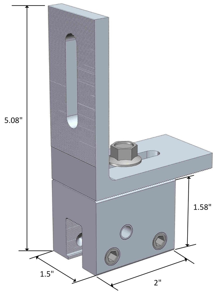 10 MageClamp & L Bracket Solar Panel Mounting Racking Standing Seam Metal Roof