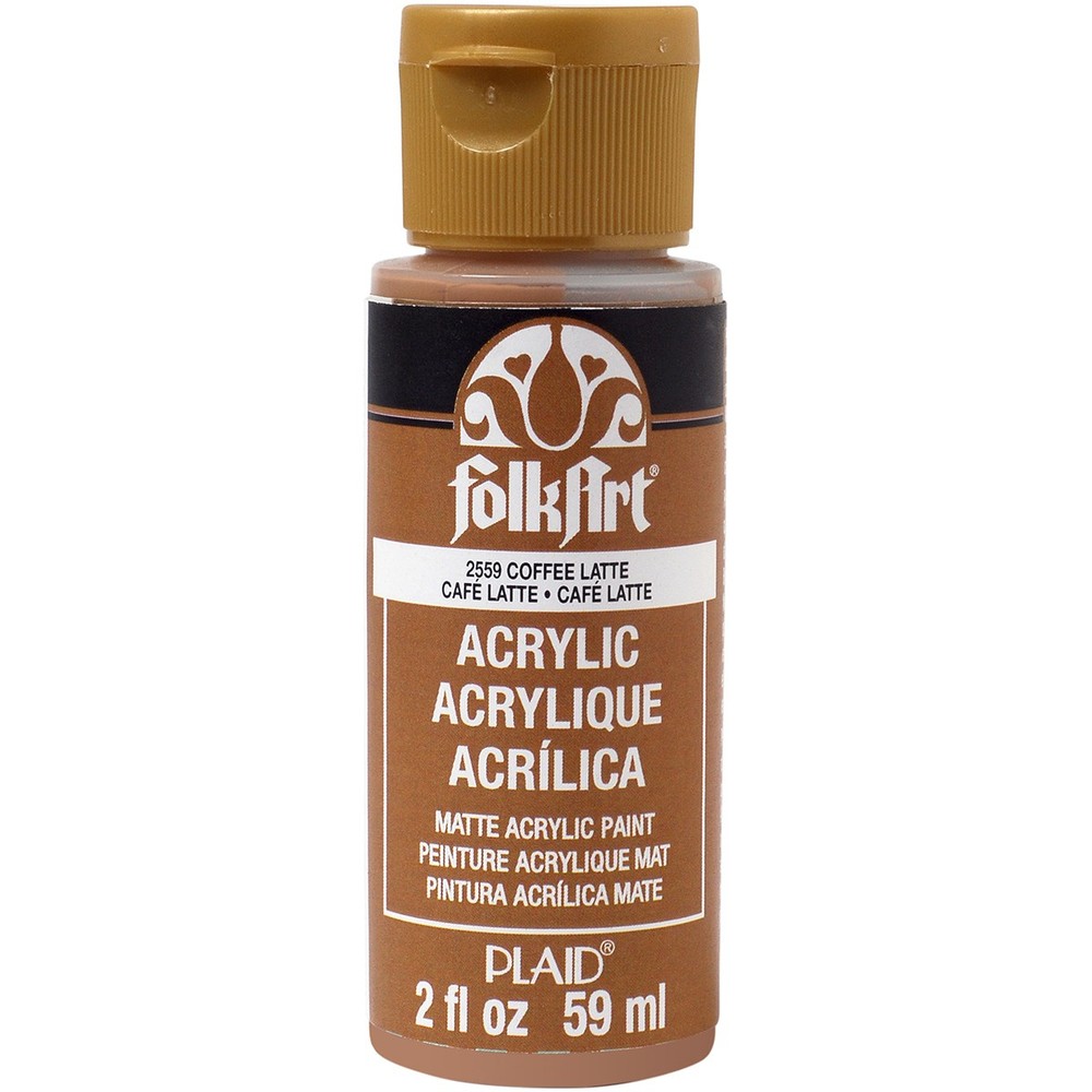 FolkArt Acrylic Paint 2oz-Coffee Latte