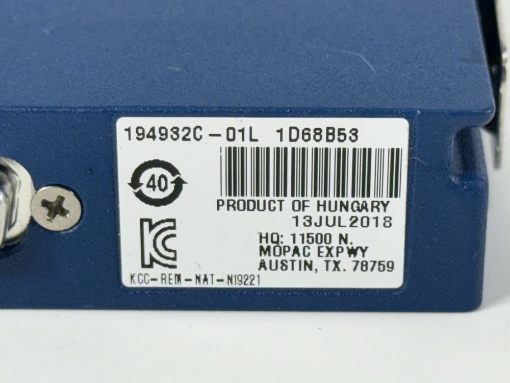 National Instruments NI 9221 Voltage Input Module C Series 12 bit 8-CH cDAQ/RIO