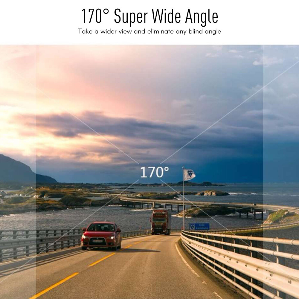 170° Night Vision ADAS System Car DVR Dash Cam Video Recorder With G-sensor