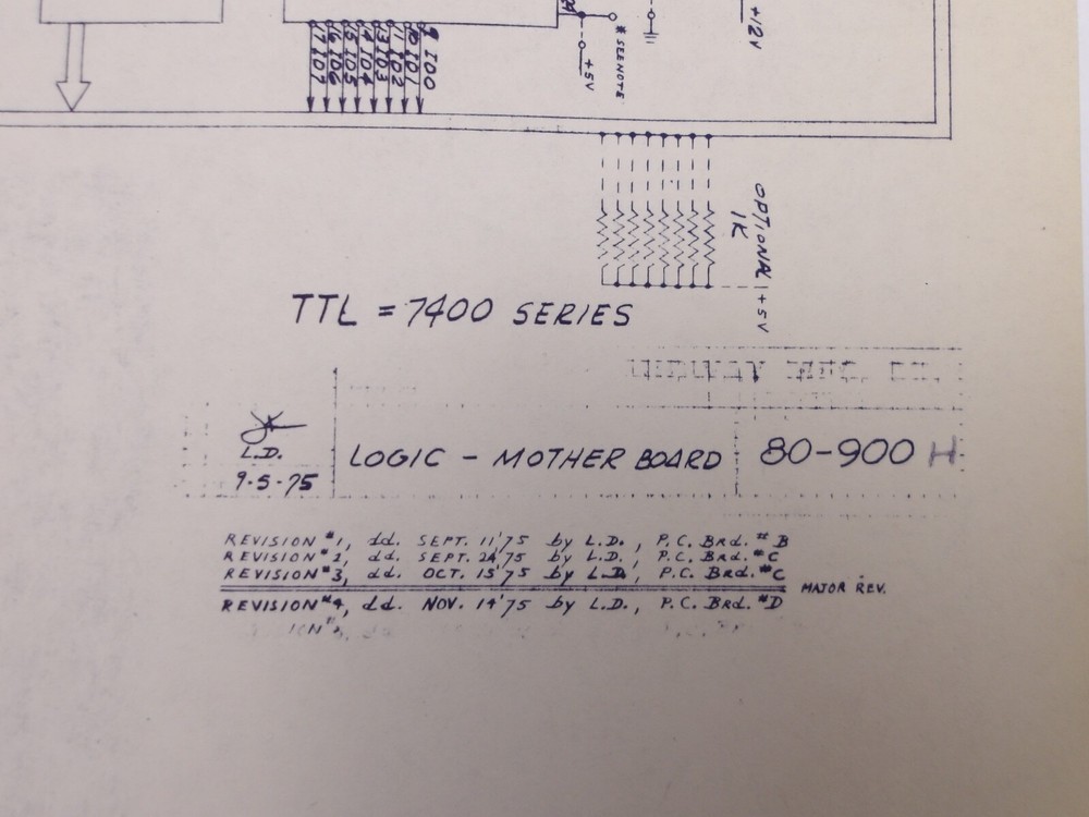 Midway: Extra Inning - Schematic's -NOS