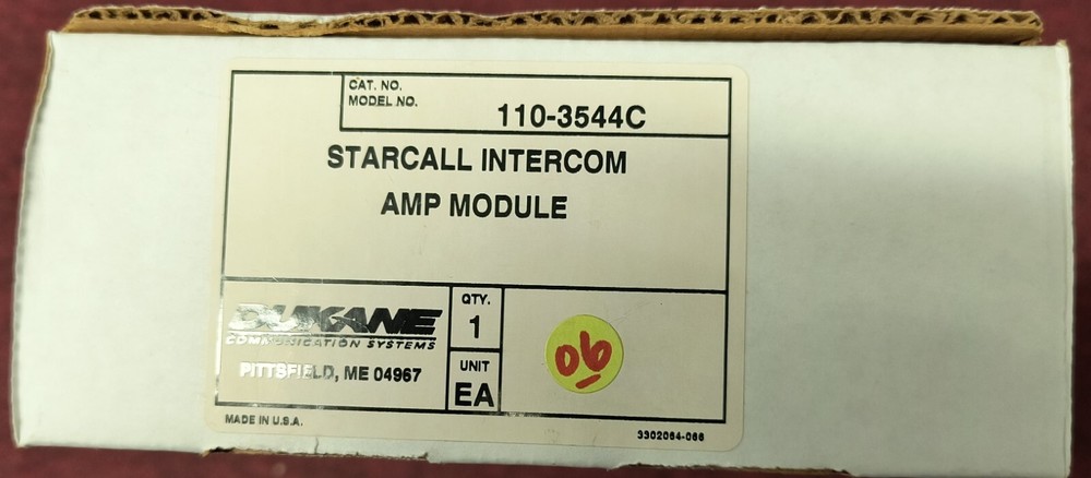 Dukane Starcall Intercom Amp Module 110-3544C