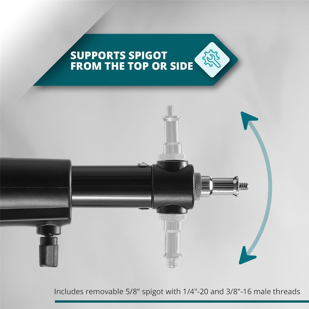 Flashpoint Wall-Mounted Boom Arm, 2.5-4.4' #FP-WM-BA