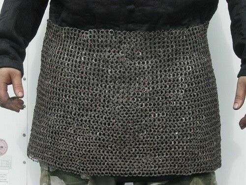 Medieval Knight Chain mail Skirt10 mm Flat Riveted With Warser