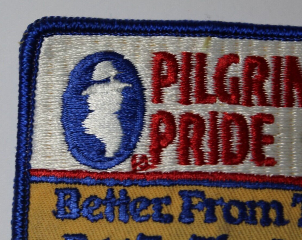 1980s Old Vintage Pilgrim's Pride Patch Chicken Patch Thanksgiving Pilgrim Patch