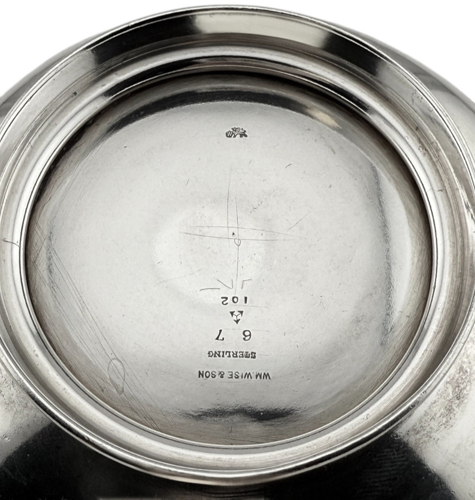 Whiting Sterling Silver Swing Handle Basket