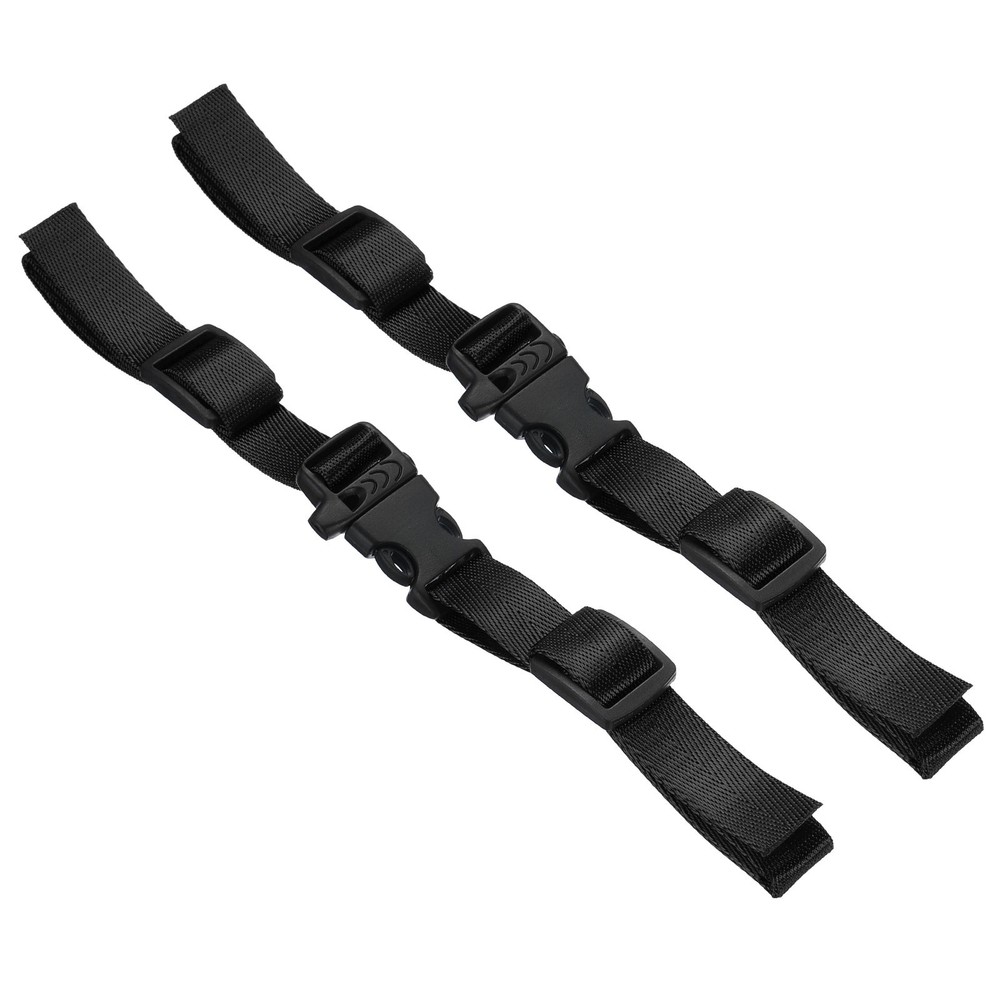 Backpack Belt Strap, 2 Pcs Adjustable Strap with Quick-Release Buckle, Black