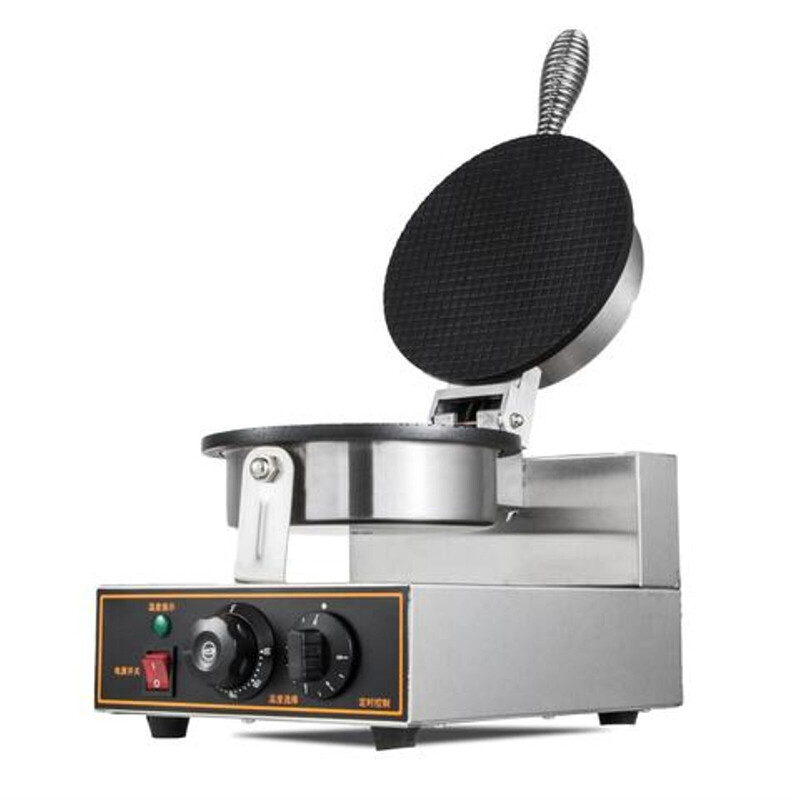 Electric Ice Cream Cone Maker Machine 110V Non-stick Single Head Egg Roll Maker