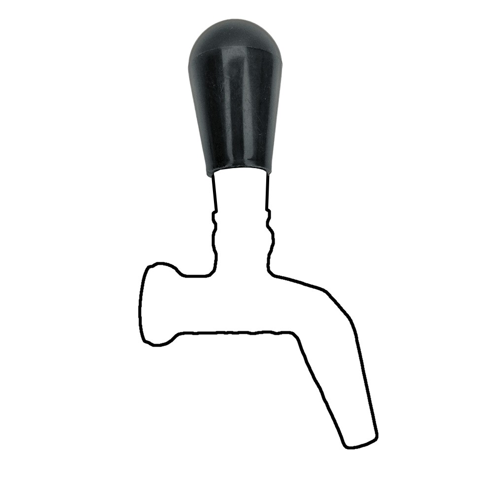 Home Brew Ohio Black Plastic Ball Top Keg Knob Tap Handle