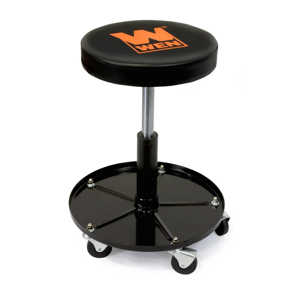 WEN 300-Pound Capacity Pneumatic Rolling Mechanic Stool