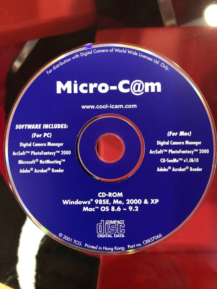 MICRO-CAM DIGITAL CAMERA CD-ROM (2001)