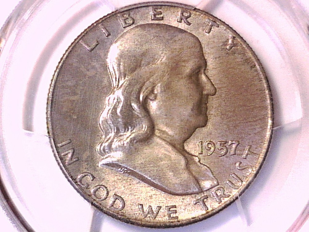 1957 D Franklin Half Dollar PCGS MS 66 40214077