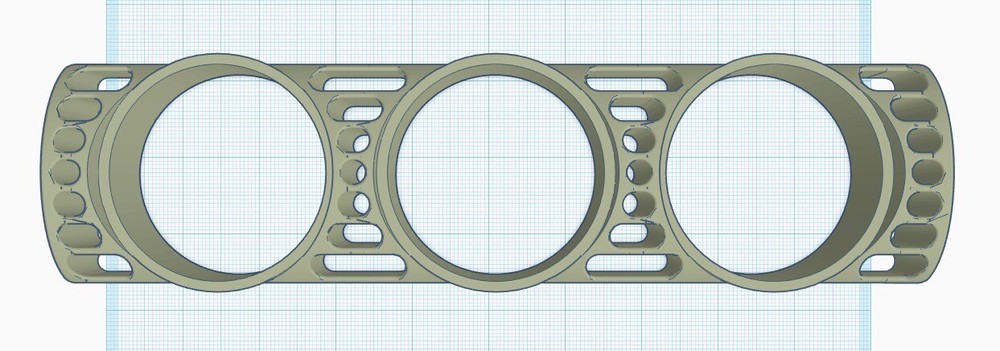 52mm TRIPLE Boost Gauge Pod - Replace Vent for 1982 - 1992 BMW E30