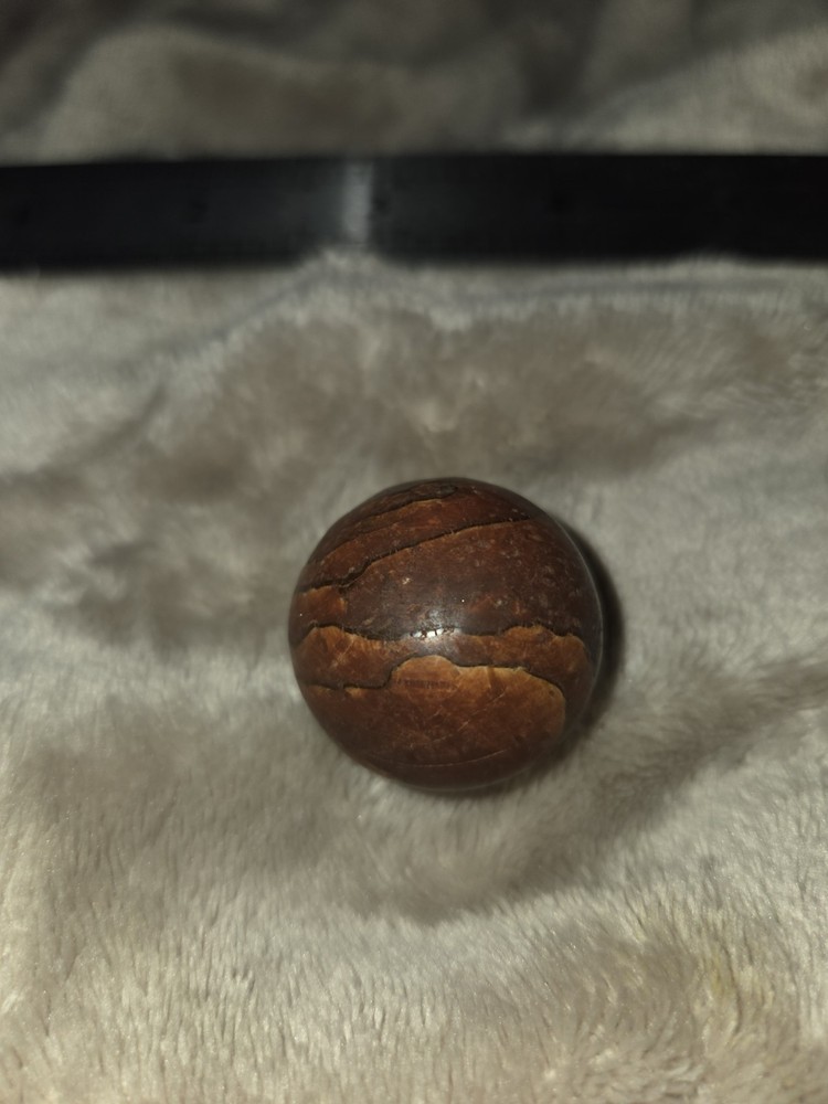 BEAUTIFUL PETRIFIED WOOD SPHERE 30 GRAMS E