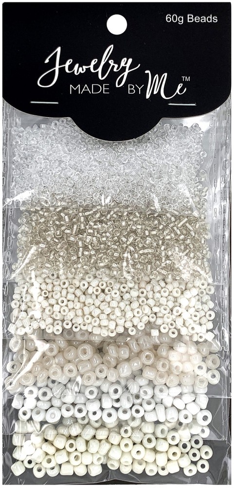 Round Beads White Clear