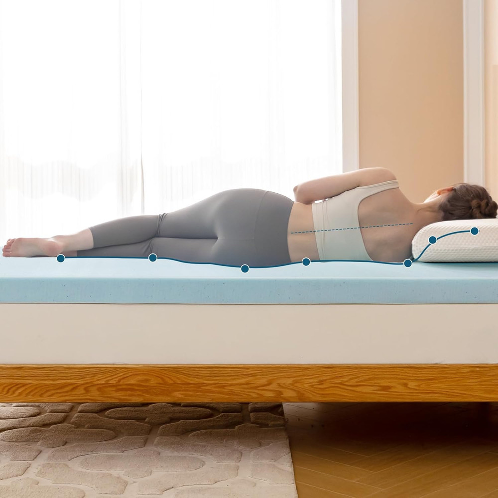 3" Gel Memory Foam Mattress Topper - Soft & Ventilated, Full Size
