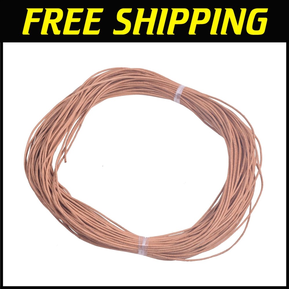 Natural Leather String Cord - 25 Yards