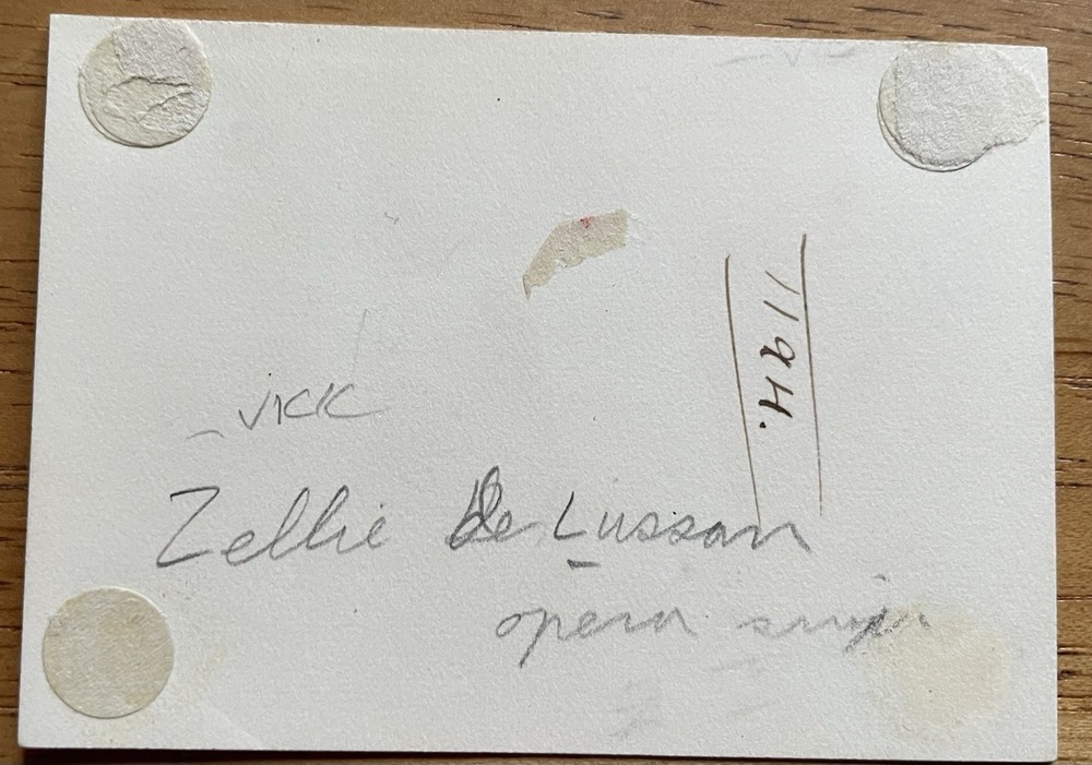 Opera Singer Zelie de Lussan Autograph