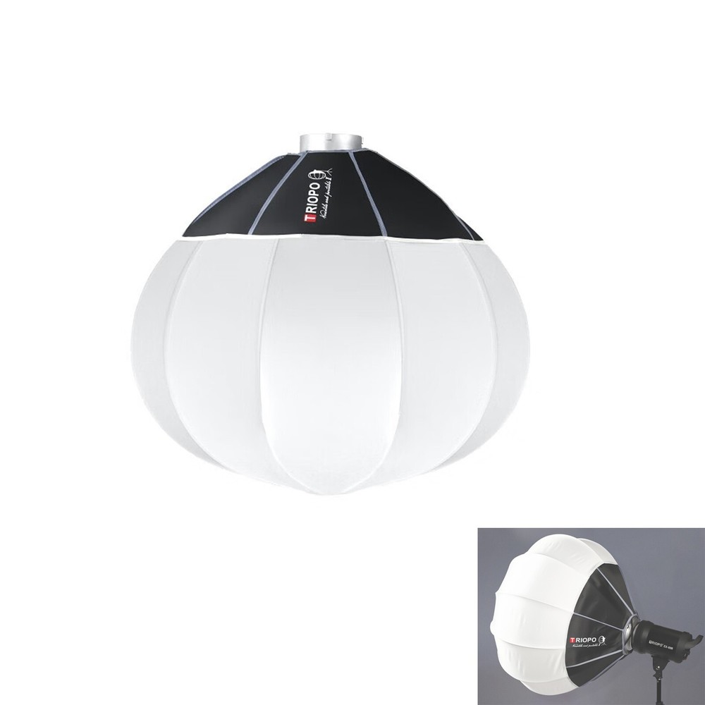 TRIOPO Lantern Softbox 65cm Quick Release Softbox for Bowens Mount Video Light
