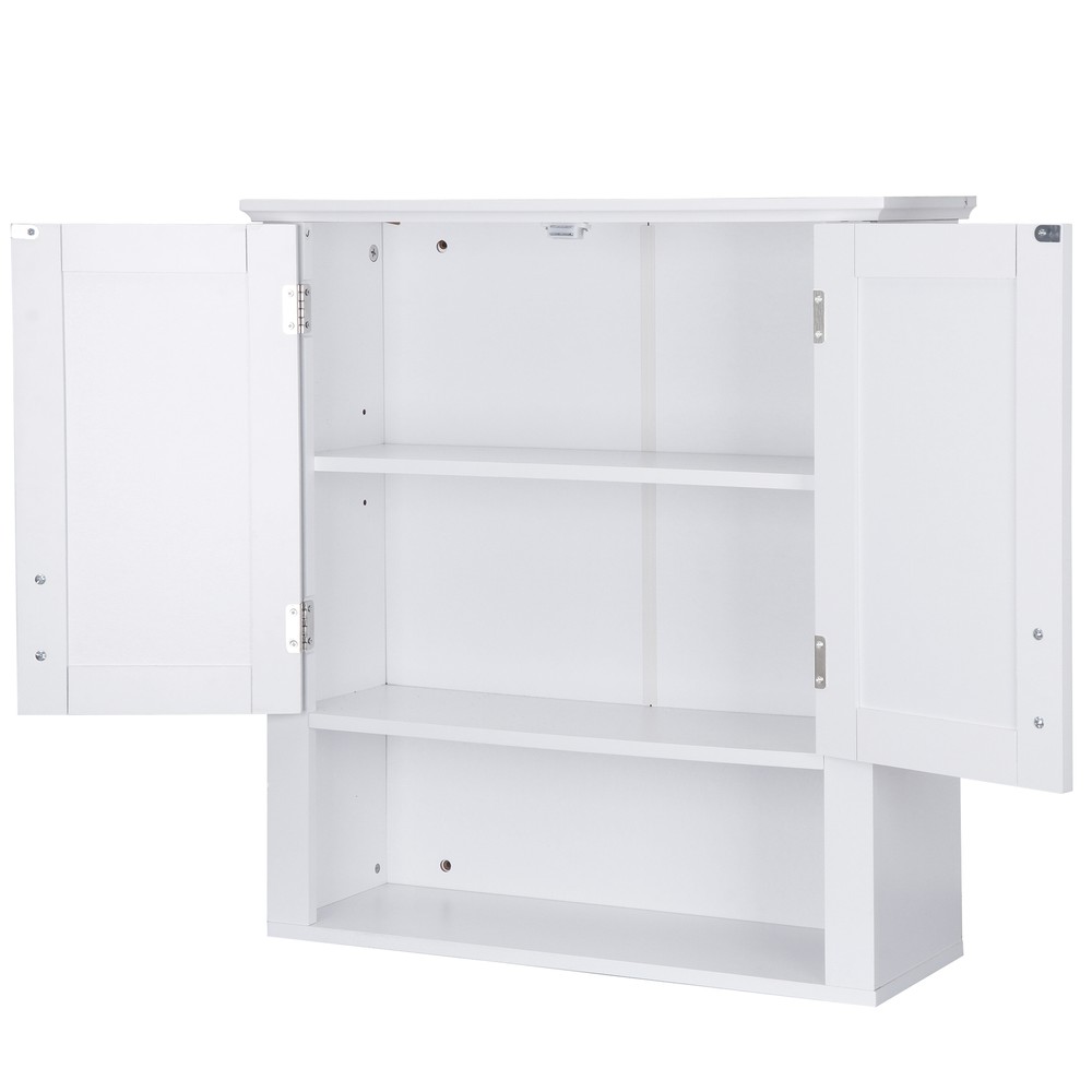 Bathroom Kitchen Cabinet Free Standing Cupboard Storage Organizer White