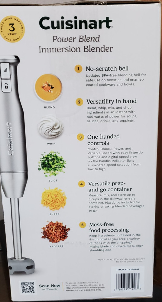 Cuisinart power blend Immersion blender w/ Accessories