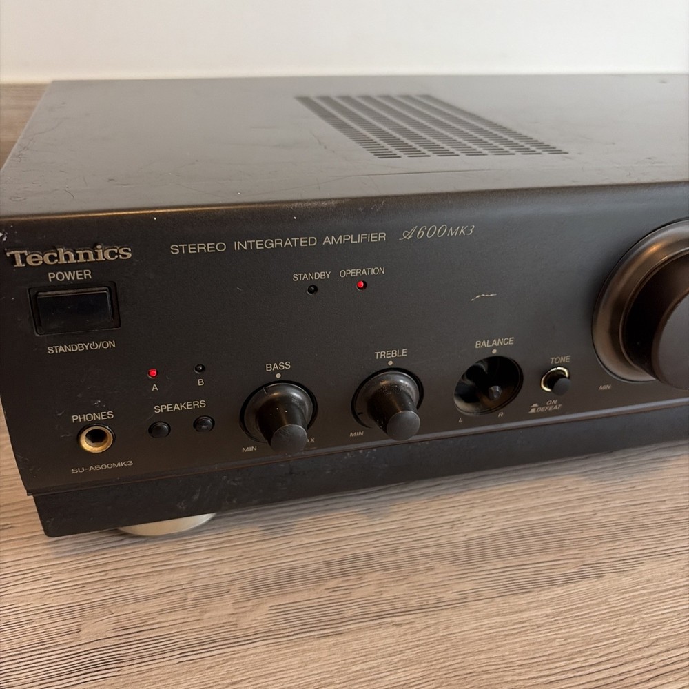 TECHNICS SU-A600MK3 CLASS AA AMPLIFIER AMP BLACK - Tested & Working