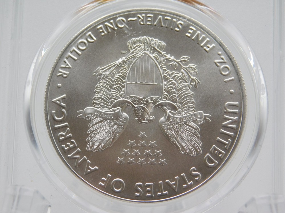 2018 (W) SILVER EAGLE PCGS MS70 STRUCK AT WEST POINT LABEL (BT1290)