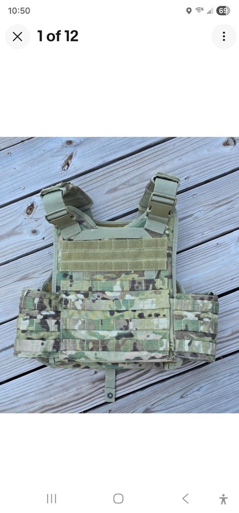 Rothco MultiCam MOLLE Plate Carrier Tactical Vest