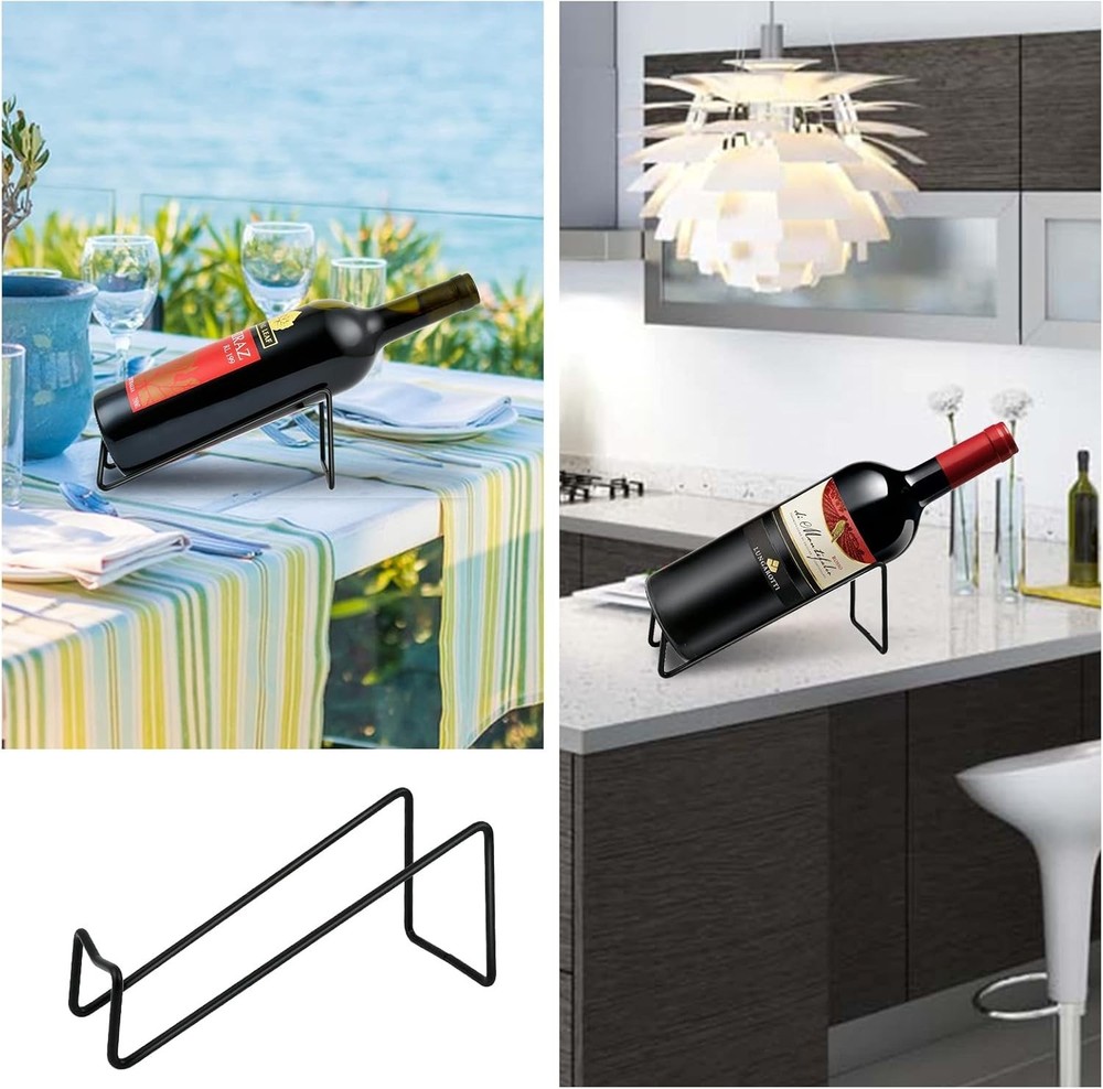 Single Wine Rack 6Packs Tabletop Wine Display Rack Modern Single Bottle