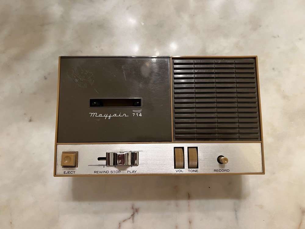Mayfair 714 Vintage Cassette Deck Recorder Beige