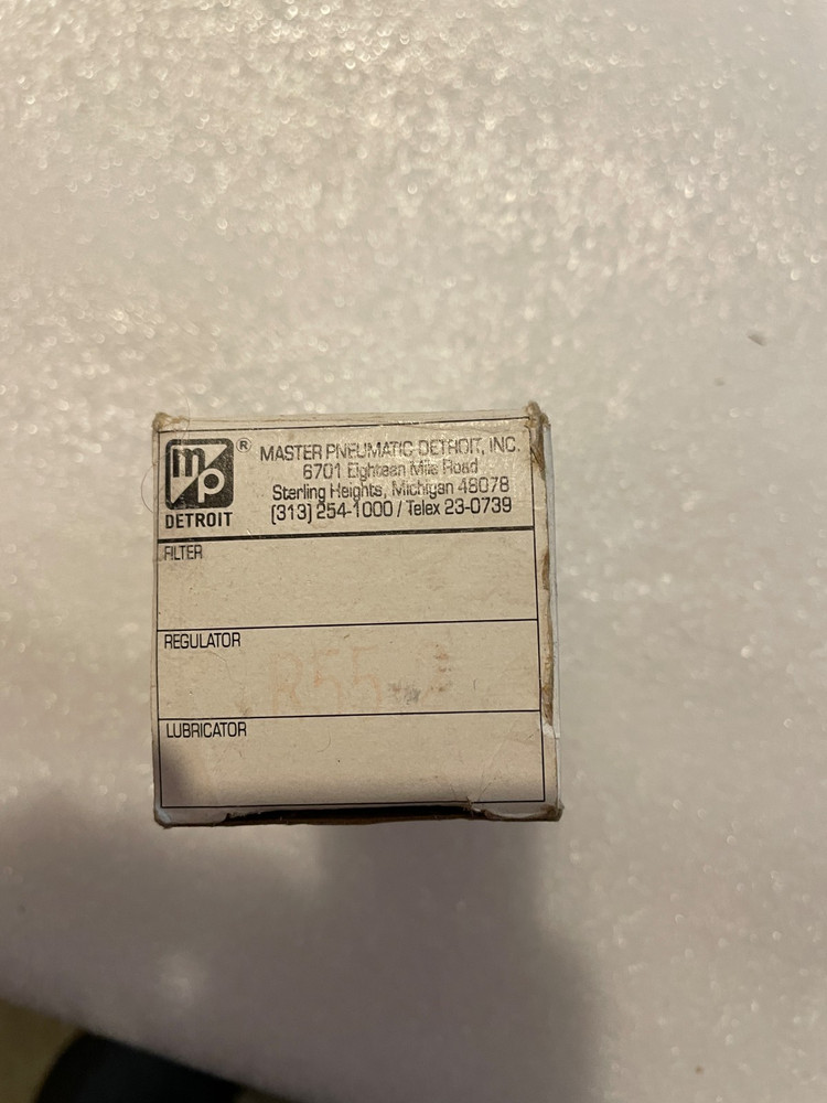 MASTER PNEUMATIC REGULATOR – R55