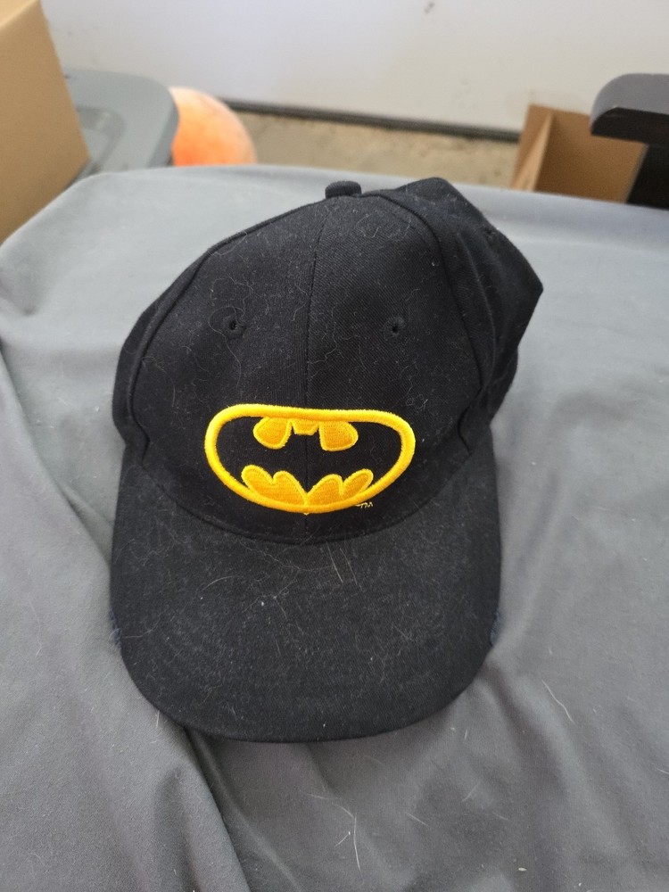 DC Comics Batman Embroidered Logo Baseball Cap Hat Black Adjustable