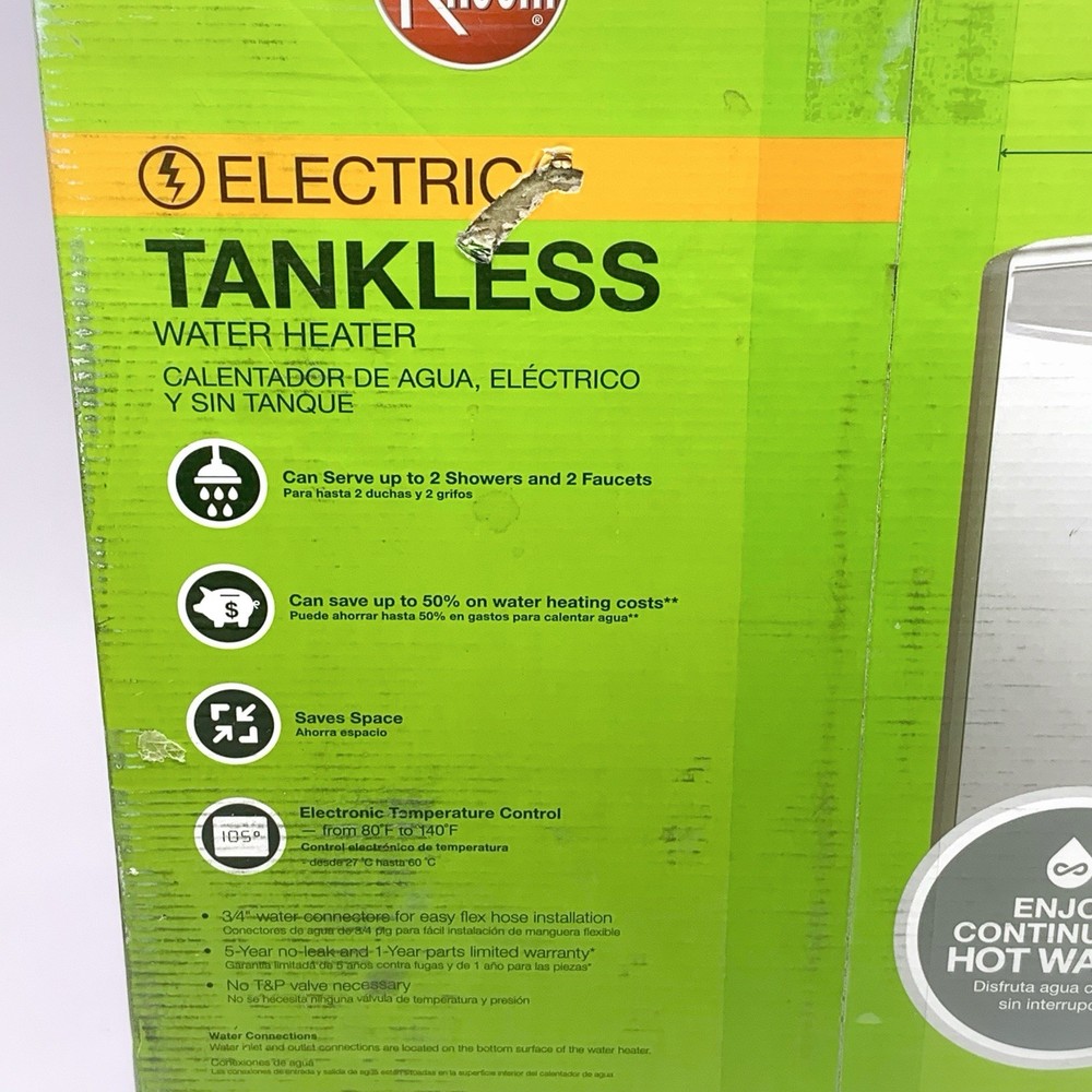 Rheem RETEX-18 Performance 18kW 3.5 GPM Electric Tankless Water Heater 240V NEW