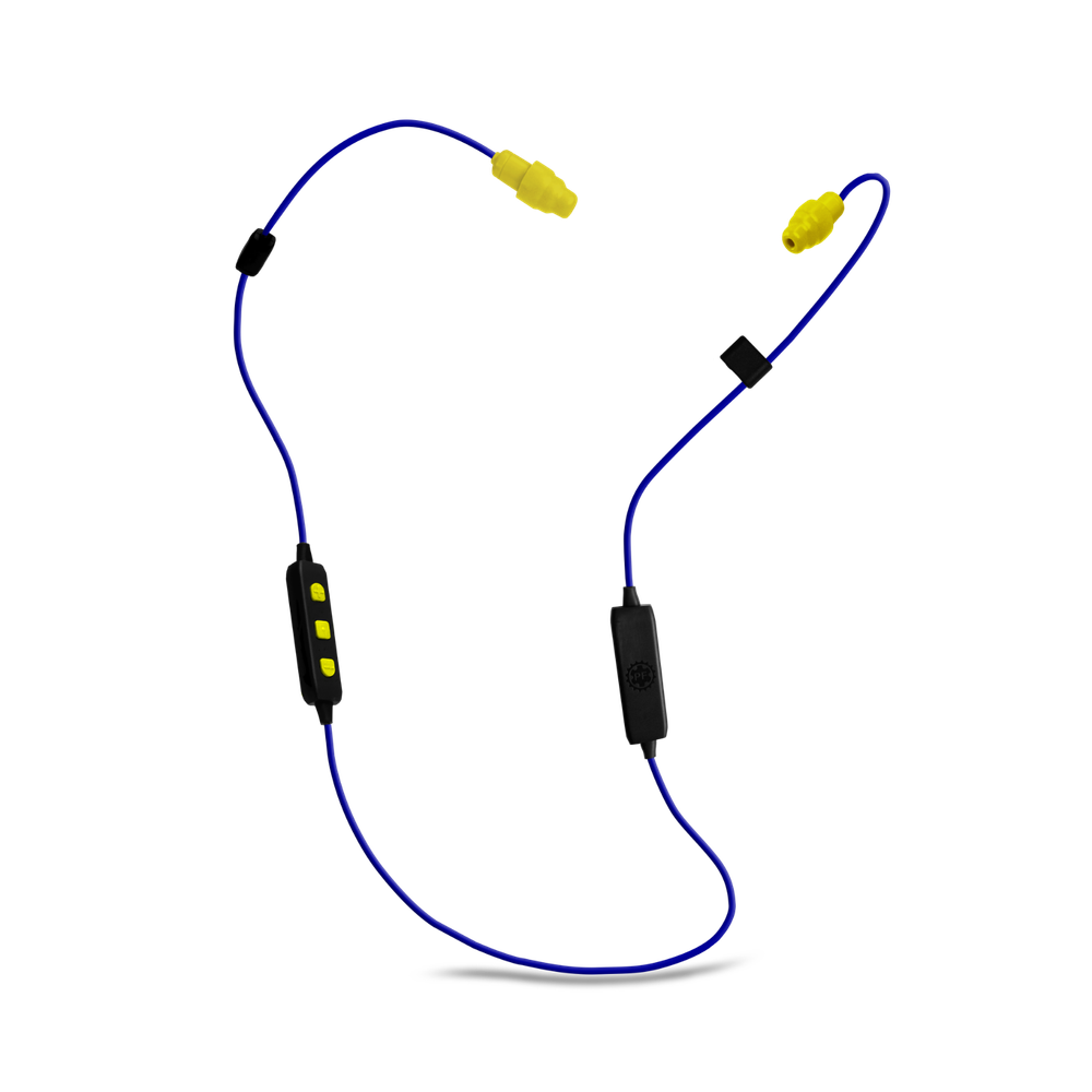 Plugfones Liberate 2.0, Wireless Bluetooth Earplugs with Audio, 26 dB NRR