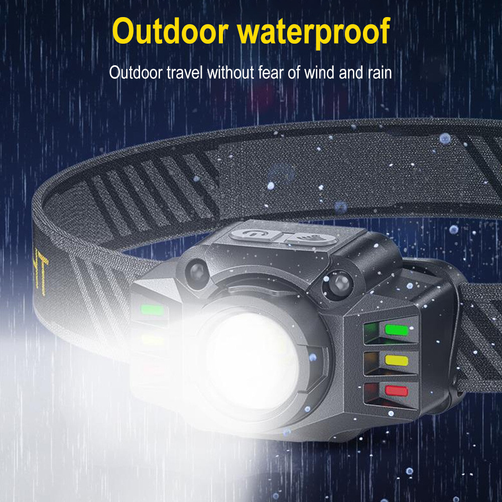 5000LM USB Rechargeable Waterproof LED Headlamp Headlight Head Light Flashlight