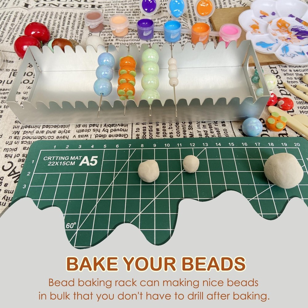 Uiyofok Bead Baking Rack,Polymer Clay Tools for Clay Bead Maker,Polymer Clay ...