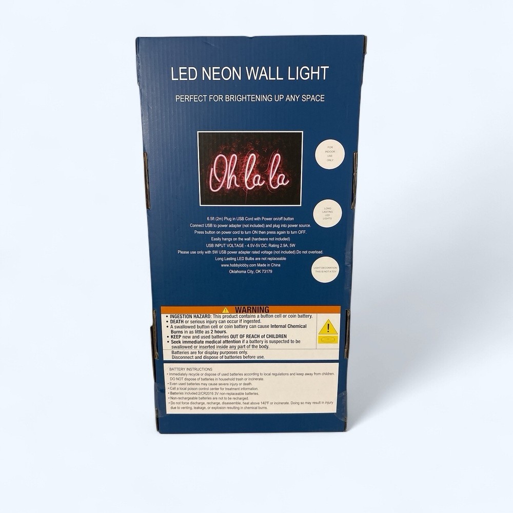 OH LA LA LED LIGHT PINK USB POWERED