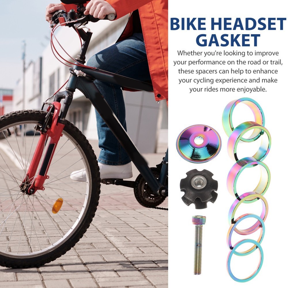 Replaceable Headset Gasket Bike Front Fork Conical Stem Spacers Bicycle Supply