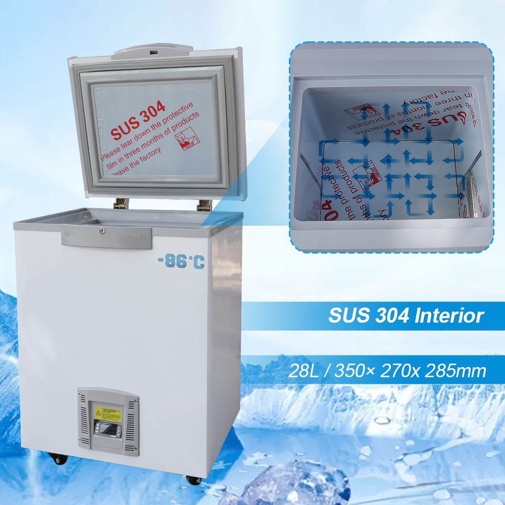 -86°C Ultra-Low Temperature Freezer for Laboratory Samples Storage (50L)