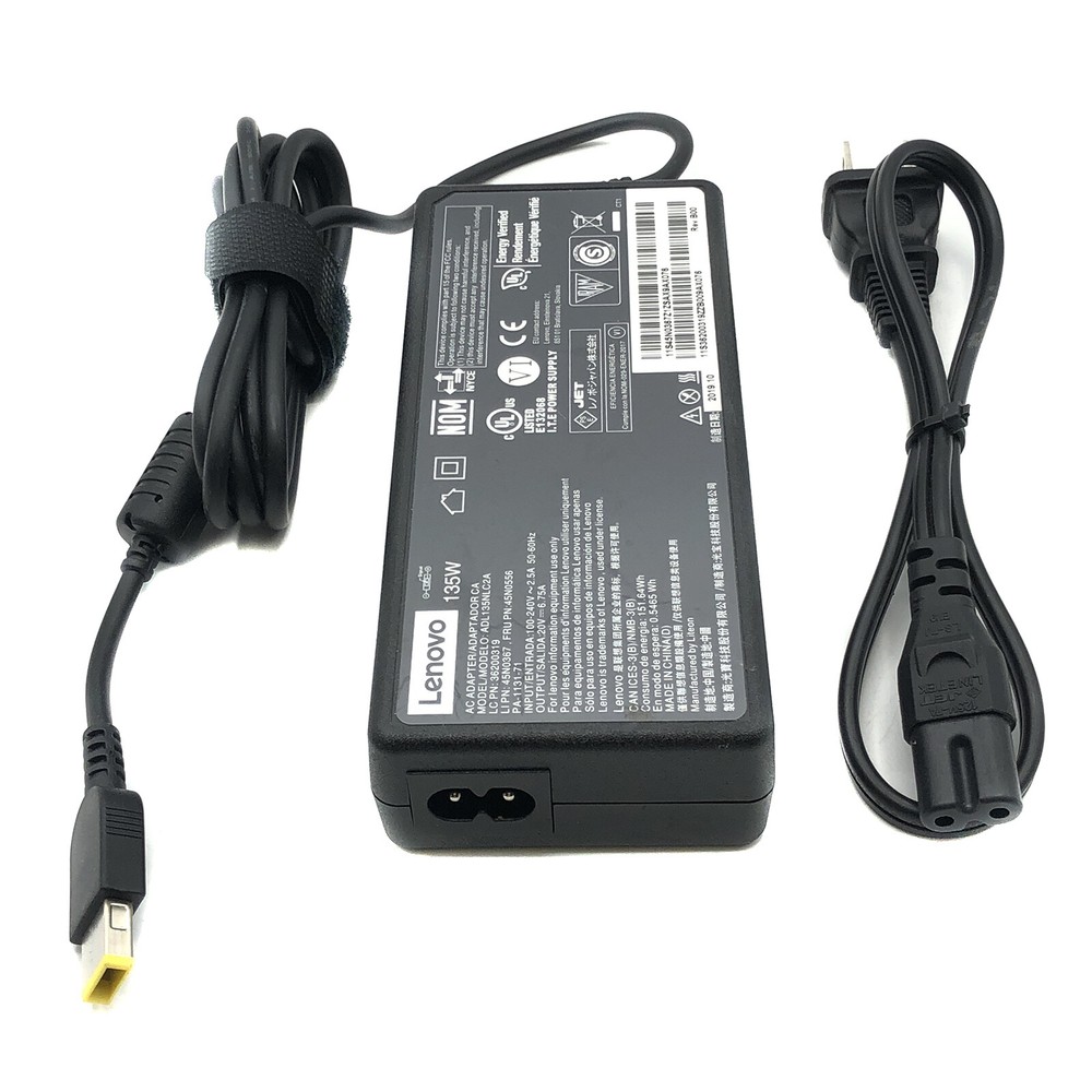 Genuine Lenovo AC Adapter 135W for ThinkPad Basic Docking Station Type 40A0 w/PC